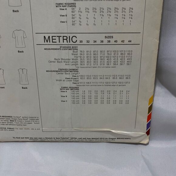 1981 Stretch and Sew Basic Dress and Blouse Design Patterns By Ann Person - Picture 9 of 11